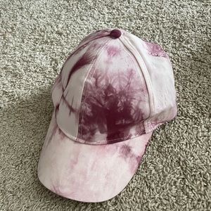 Vince Camuto pink tie dye baseball cap nwot